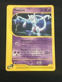 Pokemon TCG Expedition Base Set Mewtwo 56/165 Non-Holo Rare Excellent Condition - Image 1