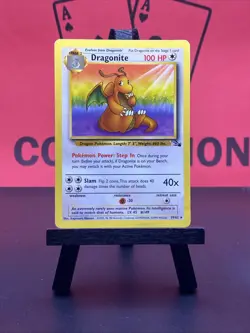 Dragonite 19/62 Fossil WOTC Pokemon TCG Regular Rare 1999 LP - Image 2