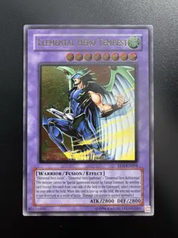 Yu-Gi-Oh! Elemental Hero Tempest EEN-EN034 Ultimate Rare Euro - Image 1