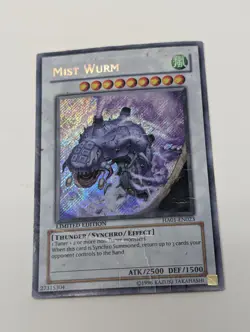 Yugioh Mist Wurm HA01-EN023 Secret Rare Limited Ed Damaged - Image 1