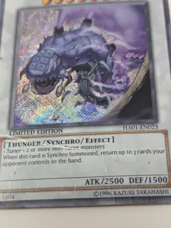 Yugioh Mist Wurm HA01-EN023 Secret Rare Limited Ed Damaged - Image 2