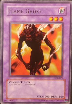 Yu-Gi-Oh! Flame Ghost LOB-029 Legend of Blue Eyes White Dragon-Unlimited NM - Image 1