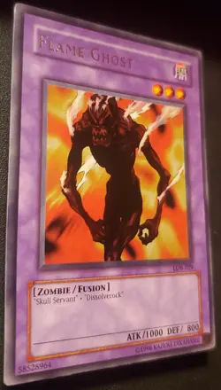Yu-Gi-Oh! Flame Ghost LOB-029 Legend of Blue Eyes White Dragon-Unlimited NM - Image 2