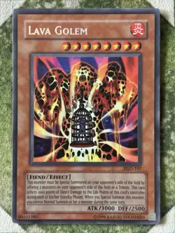 YuGiOh LAVA GOLEM Secret Rare PGD-107 - Image 2