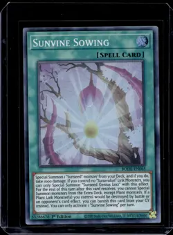 Yugioh! 1x Sunvine Sowing BODE-EN065 Super Rare 1st Ed NM - Image 1