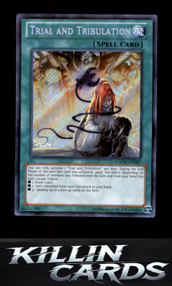 Trial and Tribulation GAOV-EN087 Secret Rare Galactic Overlord YuGiOh Card NM - Image 1