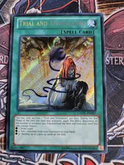 Trial and Tribulation GAOV-EN087 Secret Rare Unlimited Edition NM Yugioh - Image 1