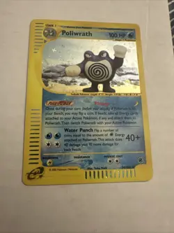 Pokemon TCG Poliwrath Expedition Holo Rare Card 24/165 - Image 1