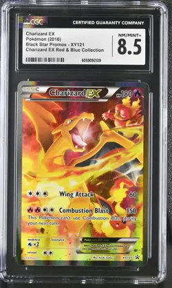 CGC 8.5 Charizard EX 2016 Black Star Promo XY121 Pokemon Card psa - Image 1