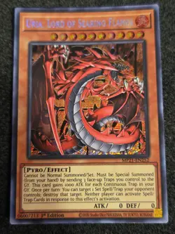 Yugioh! Uria, Lord of Searing Flames - MP21-EN252 - Prismatic Secret Rare - 1st - Image 1
