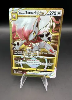 Hisuian Zoroark VSTAR (Secret) 213/196 Swsh11: Lost Origin Holo Pokemon Card NM - Image 1