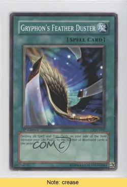 Gryphon's Feather Duster 1st Ed. YuGiOh Invasion of Chaos #IOC-091 2004 READ 3y7 - Image 1