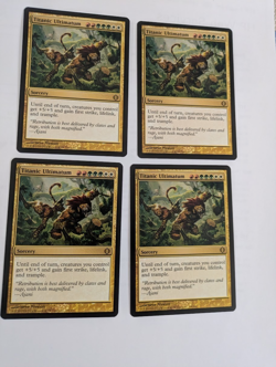 4 Titanic Ultimatum Shards of Alara MTG NM Free shipping with tracking - Image 1