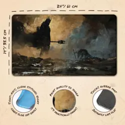 Lord of the Rings MTG Playmat - Engage in Epic Battles with Isildur Design - Image 4