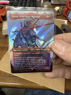 Final Fantasy MTG Firion Wild Rose Warrior Borderless Surge Foil - Image 1
