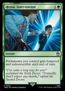 Heroic Intervention ~ Commander: Doctor Who [ NM ] [ Magic MTG ] - Image 1