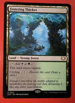MTG, EDGE OF ETERNITIES * FESTERING THICKET* #0021, RARE, REGULAR, EOC - Image 1
