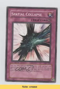Spatial Collapse 1st Ed. YuGiOh Invasion of Chaos #IOC-051 2004 READ 3y7 - Image 1