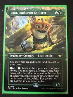 MTG Loot, Exuberant Explorer (Borderless) - Foundations - Image 1