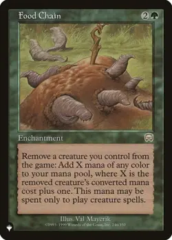 MTG - Food Chain - The List - Light Play - Normal - Image 1