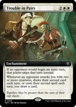 MTG - Trouble in Pairs (Extended Art) - - Light Play - Normal - Image 1