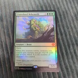 MTG 1x Craterhoof Behemoth Tarkir: Dragonstorm Foil - Image 1