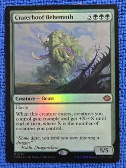 MTG 1x Craterhoof Behemoth Tarkir: Dragonstorm Foil - Image 1