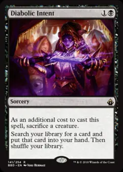 MTG - Diabolic Intent - Battlebond - Light Play - Normal - Image 1