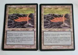 2 Peat Bog Mercadian Masques Regular Lightly Played LP MTG - Image 1