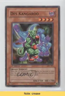 Des Kangaroo 1st Ed. YuGiOh Invasion of Chaos #IOC-005 2004 READ 3y7 - Image 1