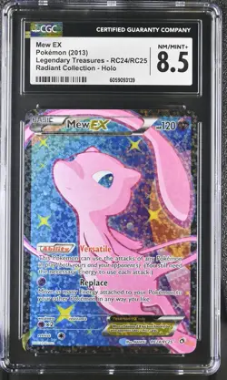 CGC 8.5 Mew EX Legendary Treasures RC24/RC25 Radiant (Collection) Holo Pokemon - Image 1