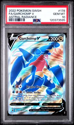 PSA 10 Garchomp V Astral Radiance #178 2022 Pokemon Astral Radiance 120373595 - Image 1