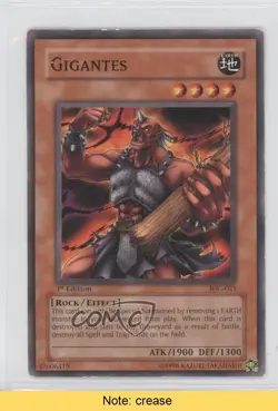 Gigantes 1st Ed. YuGiOh Invasion of Chaos #IOC-021 2004 READ 3y7 - Image 1