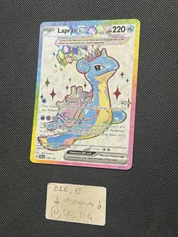 Pokemon Stellar Crown - Lapras Ex - 158/142 - Full Art Rare - M/NM - Image 4