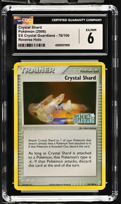 2006 Pokemon EX Crystal Guardians #76/100 Crystal Shard CGC 6 - Image 1