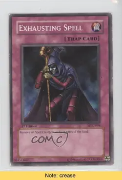 Exhausting Spell 1st Ed. YuGiOh Magician's Force #MFC-098 2003 READ 3y7 - Image 1