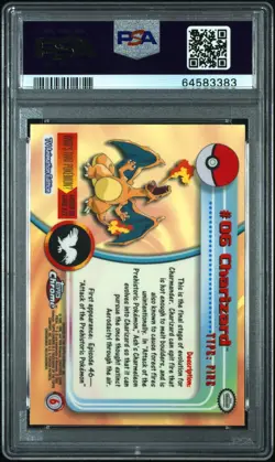 2000 Topps Chrome Pokemon T.V. #6 Charizard Pokemon T.V. PSA 10 - Image 2