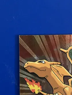 Topps #06 Charizard Holo Foil TV Animation Series 1 Pokemon Black Logo - Image 3
