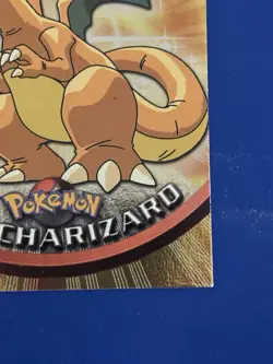 Topps #06 Charizard Holo Foil TV Animation Series 1 Pokemon Black Logo - Image 5