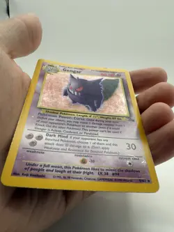 Gengar Pokemon Fossil Set Holo Rare Holographic 5/62 Rare HP - Image 4