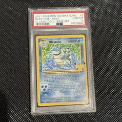 2021 POKEMON CELEBRATIONS CLASSIC COLL #2 BLASTOISE HOLO PSA GEM MT 10 - Image 1