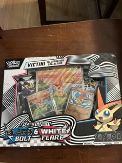 Pokemon TCG Black Bolt White Flare Victini Illustration Collection Sealed - Image 1