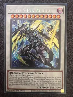 Yugioh Centur-Ion Auxila LEDE-EN042 Secret Rare 1st Edition NM - Image 1