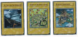Yugioh - Duelist Kingdom 3 Cards Complete Set Unlimited Ultra Rare LP - Image 1