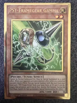 Yugioh PSY-Framegear Gamma MGED-EN012 Gold Rare 1st Edition NM - Image 1