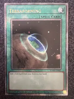Yugioh Terraforming BLMR-EN087 Quarter Century Secret Rare 1st Edition NM - Image 1