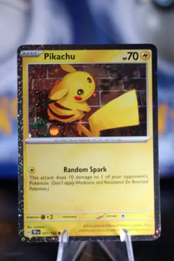 Pikachu Pokemon Card Random Spark Attack Holofoil - Image 3
