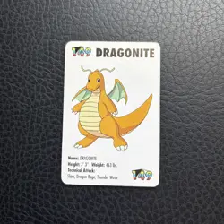 KFC promo 1998 Nintendo Pokemon Dragonite Mini Card #2 - Image 1