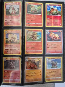 Fire pokemon lot 24 cards, dark quilava, arcanine, ninetales, infernape - Image 2