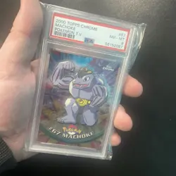 PSA 8 Machoke #67 (Topps Chrome Series ) Pokemon Card NM/MT - Image 3
